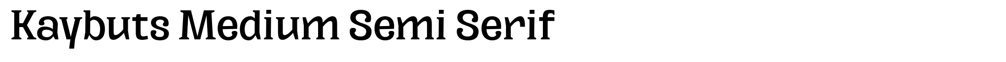 Kaybuts Medium Semi Serif image